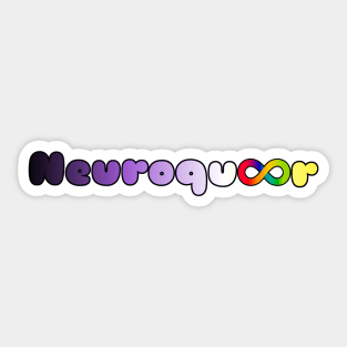 Neuroqueer nonbinary flag infinity neurodivergent autistic pride Sticker